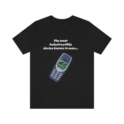 The most indestructible device known to man - Funny Tech - Unisex Short Sleeve Tee - CrazyTomTShirts