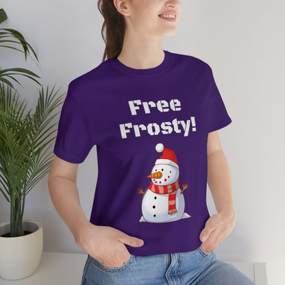 Free Frosty - Funny Fan - Unisex Short Sleeve Tee - CrazyTomTShirts