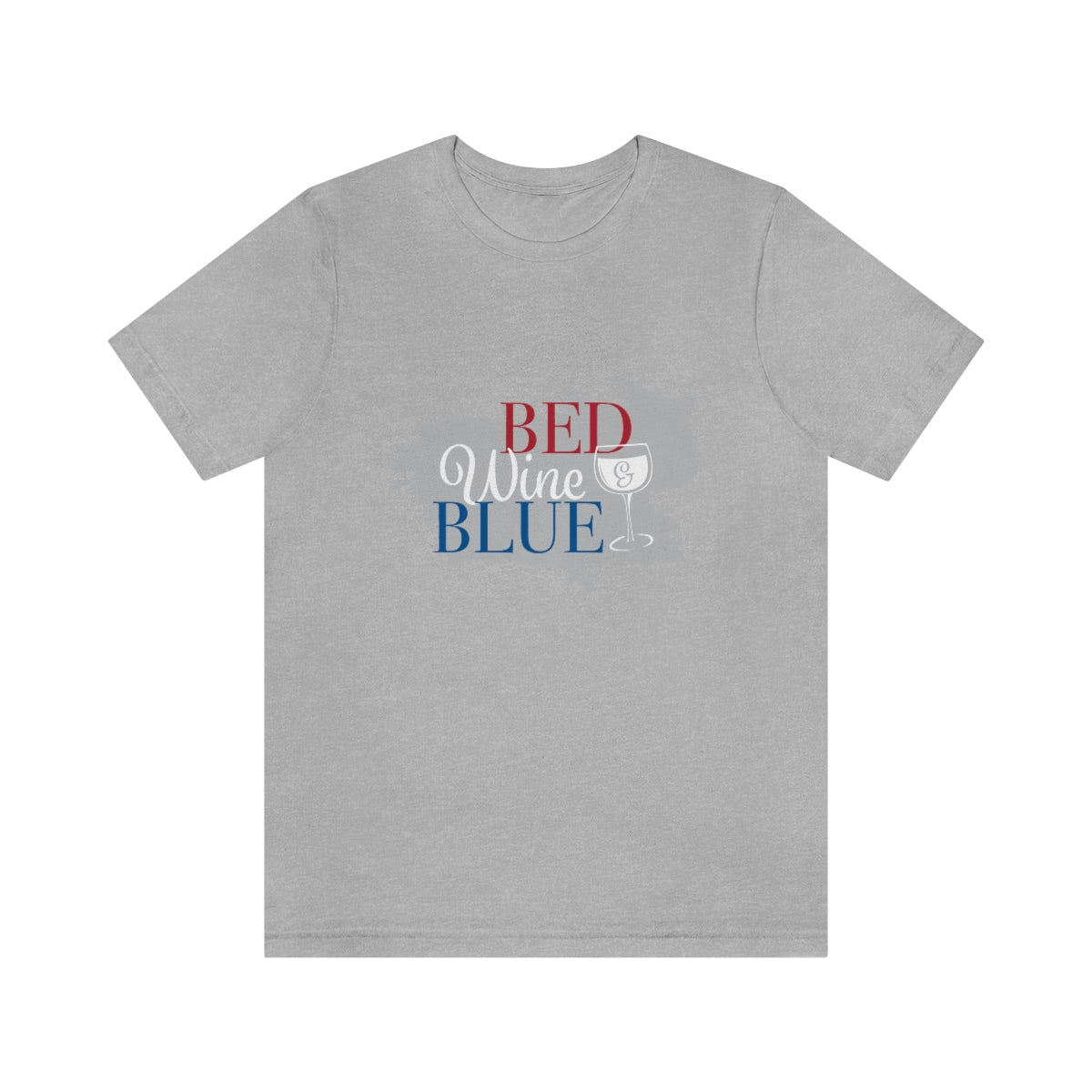 Bed wine blue - Funny Holiday - Unisex Short Sleeve Tee - CrazyTomTShirts