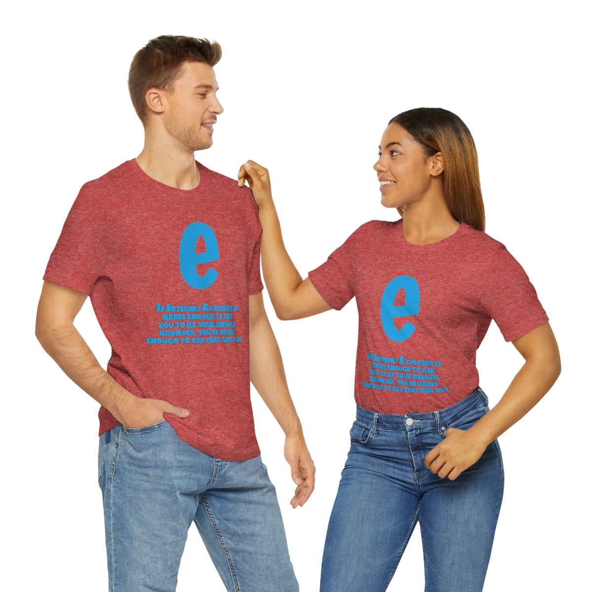 Funny and Inspirational "Internet Explorer" - Unisex Short Sleeve Tee