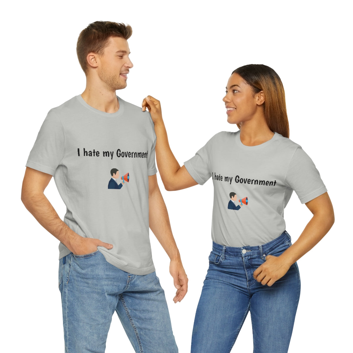 I hate my government - Funny - Unisex Short Sleeve Tee