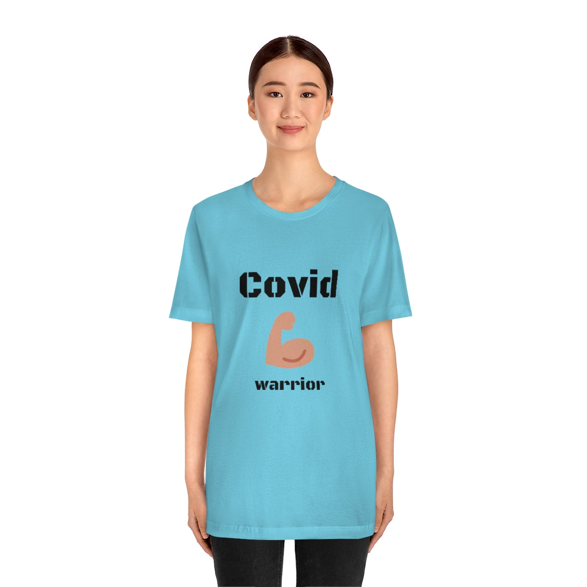 Covid Warrior - Designed - Unisex Short Sleeve Tee - CrazyTomTShirts