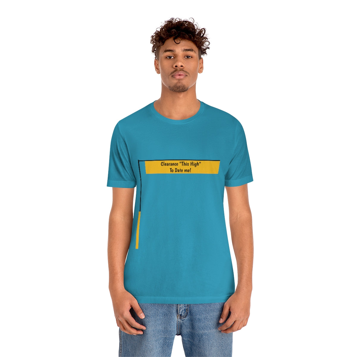 Funny - Clearance Must be "This High" to Date me - Unisex Short Sleeve Tee