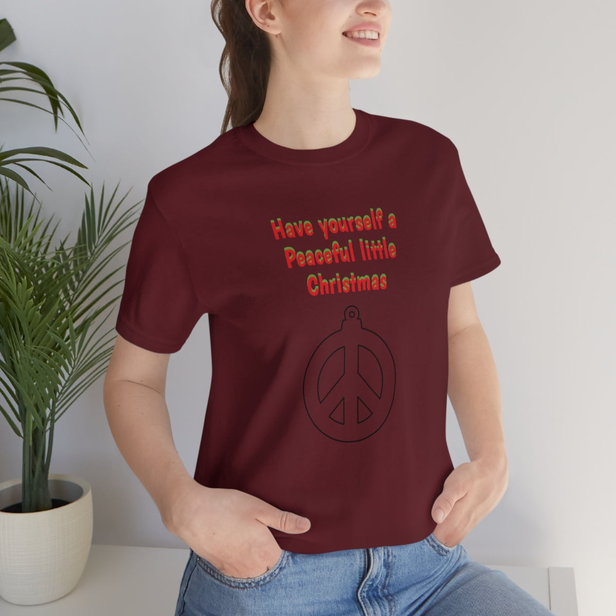 Have yourself a peaceful little Christmas - Unisex Jersey Short Sleeve Tee