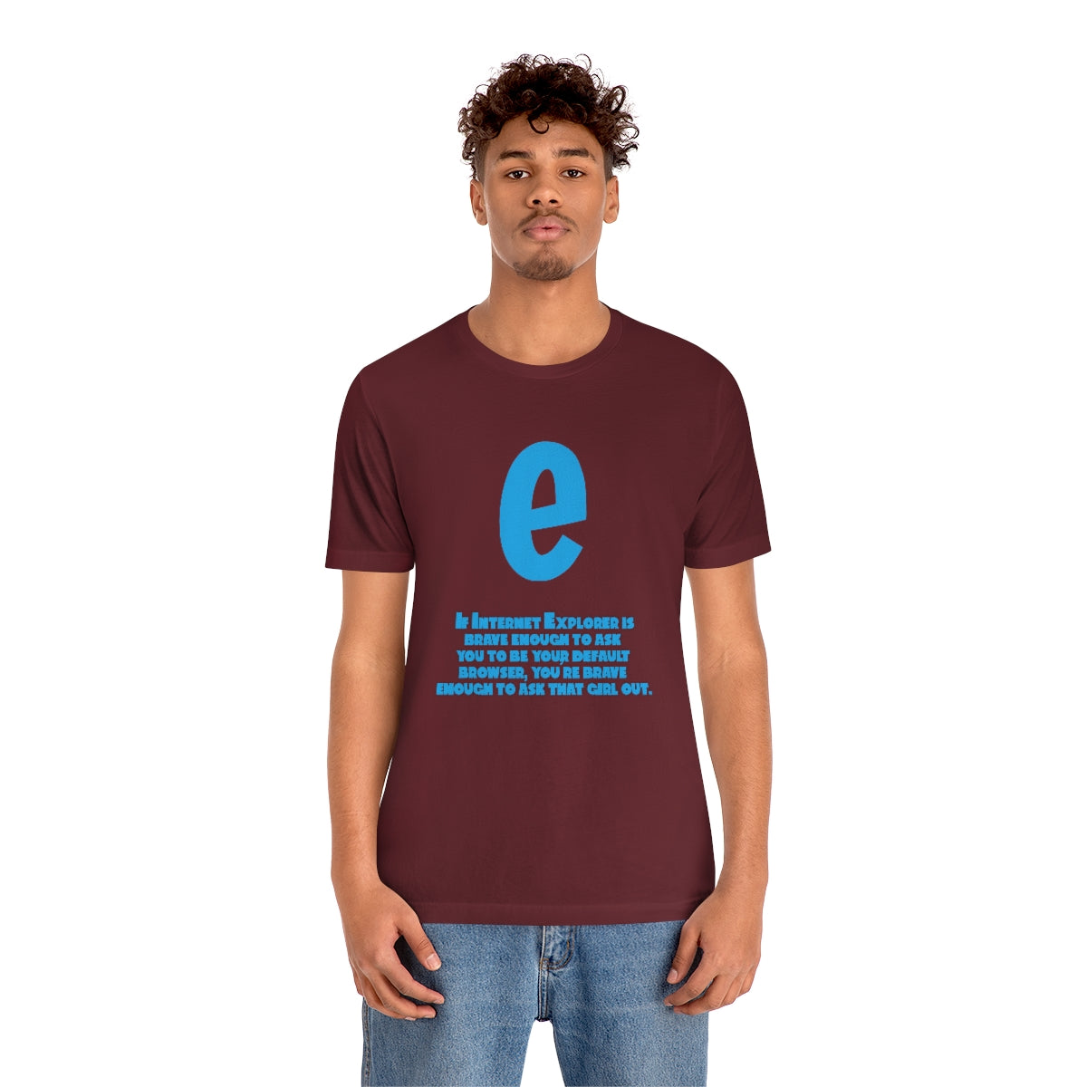 Funny and Inspirational "Internet Explorer" - Unisex Short Sleeve Tee