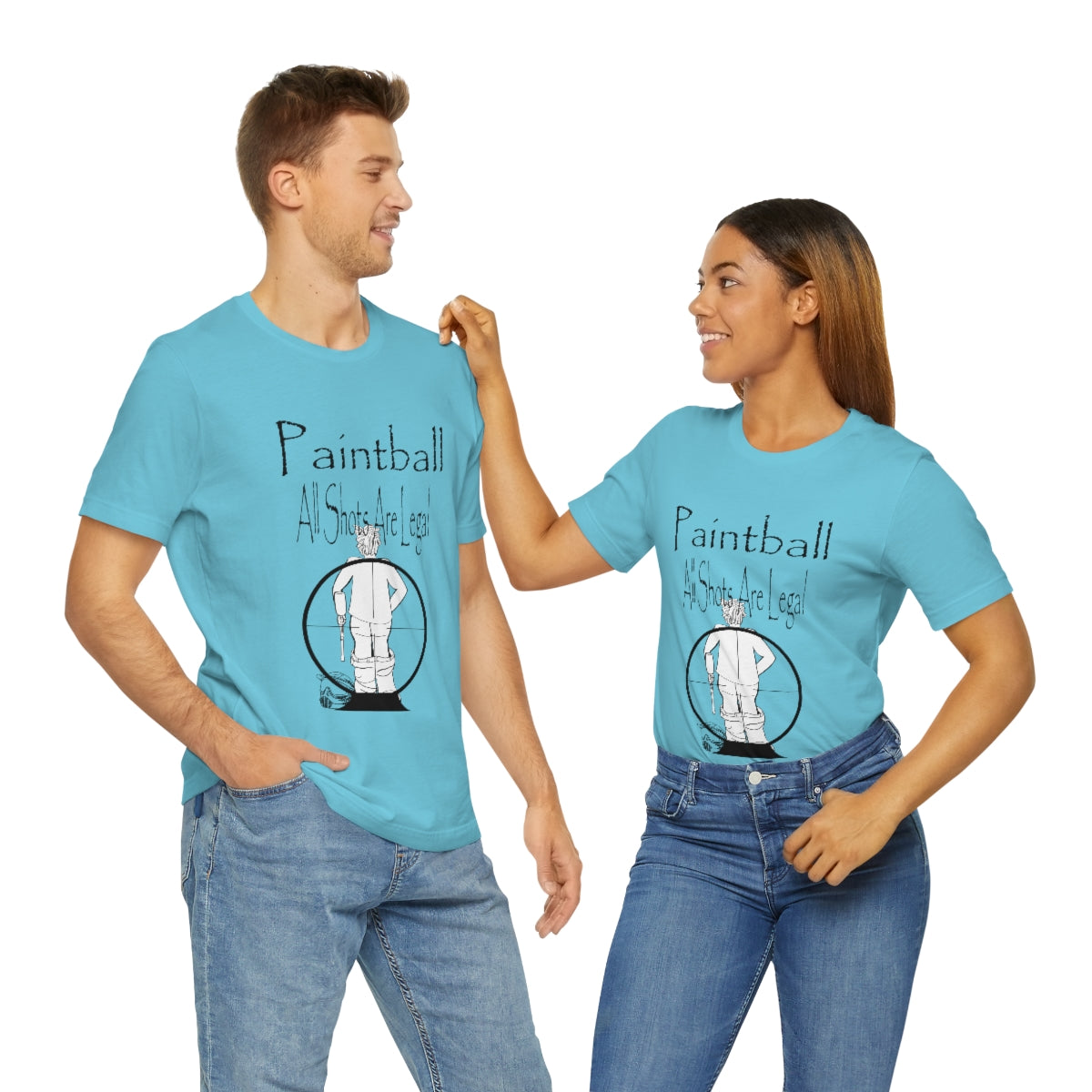 Paintball - All shots are legal - Funny Unisex Short Sleeve Tee