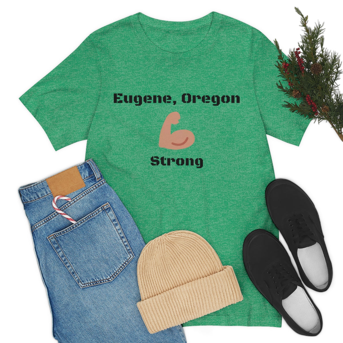 Eugene, Oregon Strong - Designed - Unisex Short Sleeve Tee.