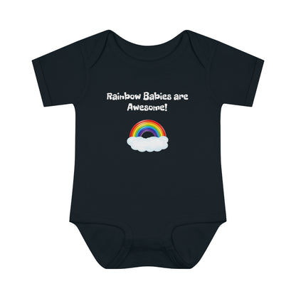 Rainbow Babies are Awesome - Infant Baby Rib Bodysuit