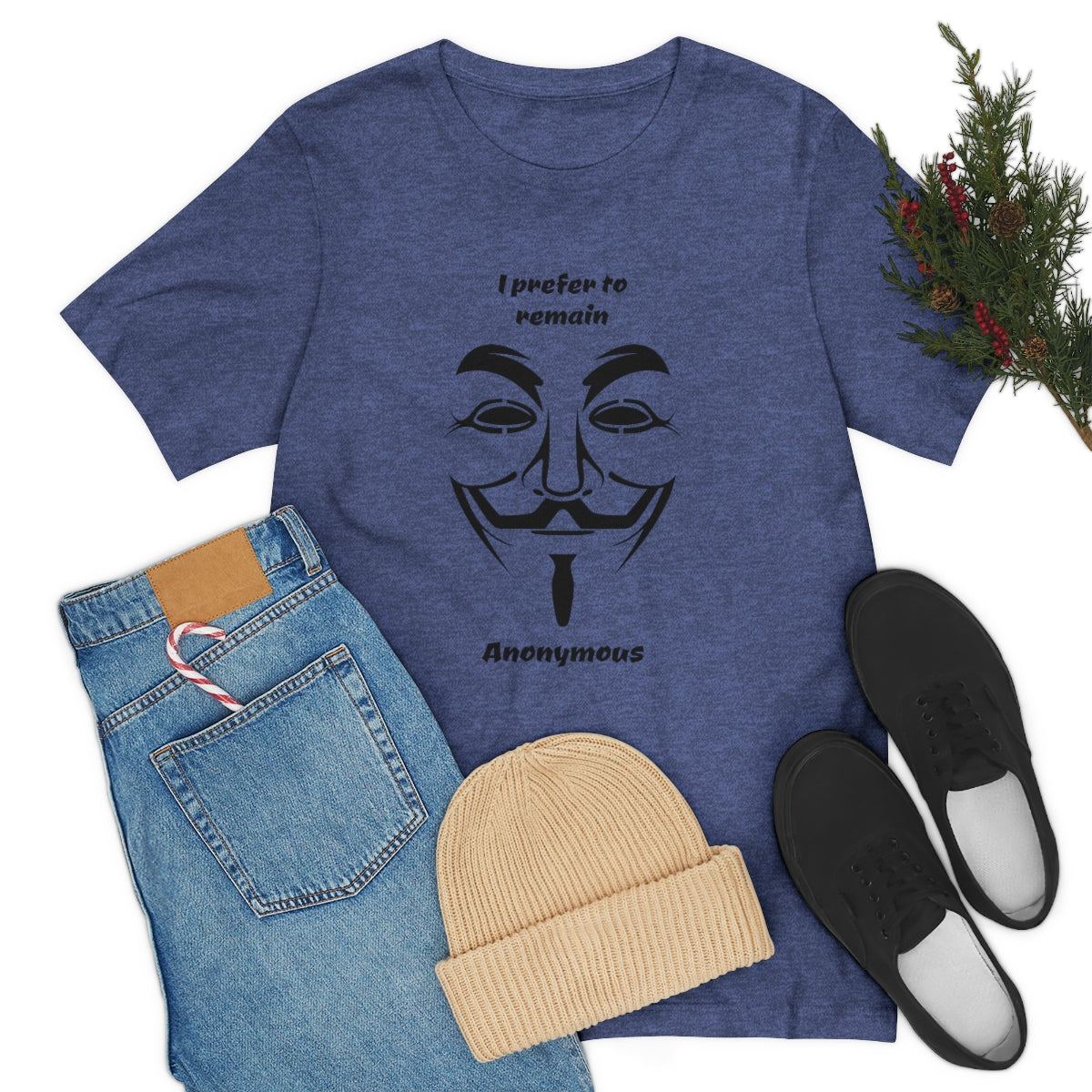 I prefer to remain Anonymous - Funny Unisex Short Sleeve Tee