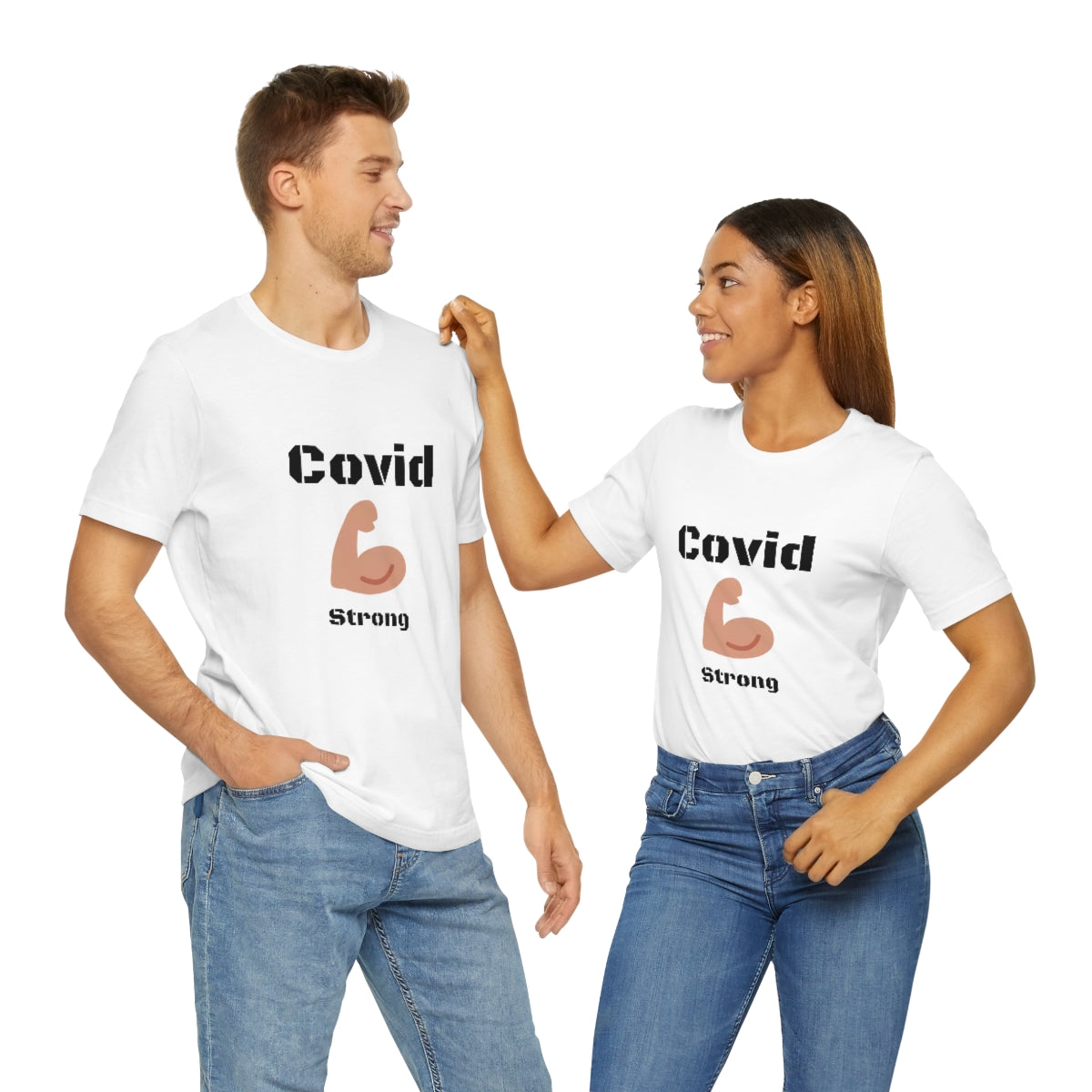 Covid Strong - Designed - Unisex Short Sleeve Tee.