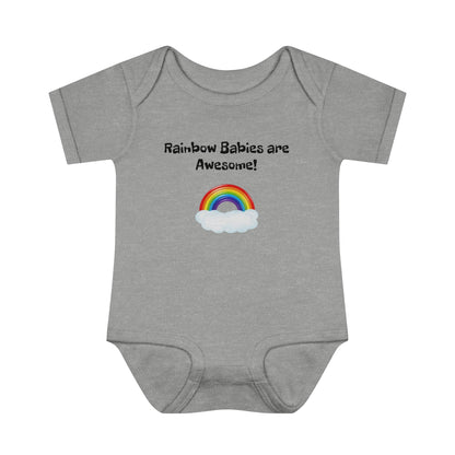 Rainbow Babies are Awesome - Infant Baby Rib Bodysuit