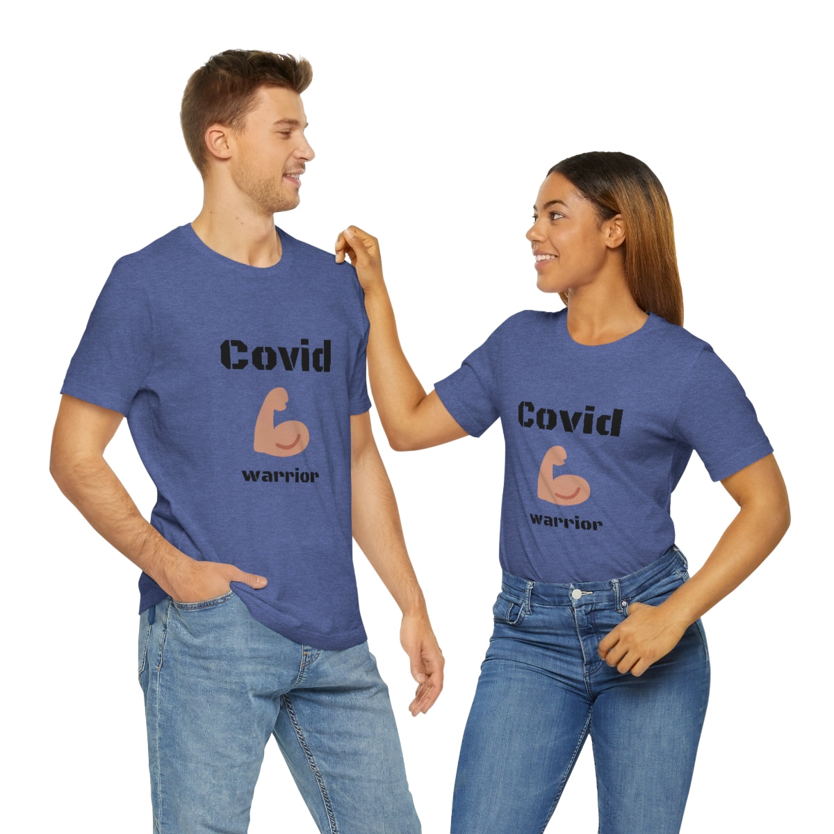 Covid Warrior - Designed - Unisex Short Sleeve Tee - CrazyTomTShirts