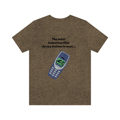 The most indestructible device known to man - Funny Tech - Unisex Short Sleeve Tee - CrazyTomTShirts