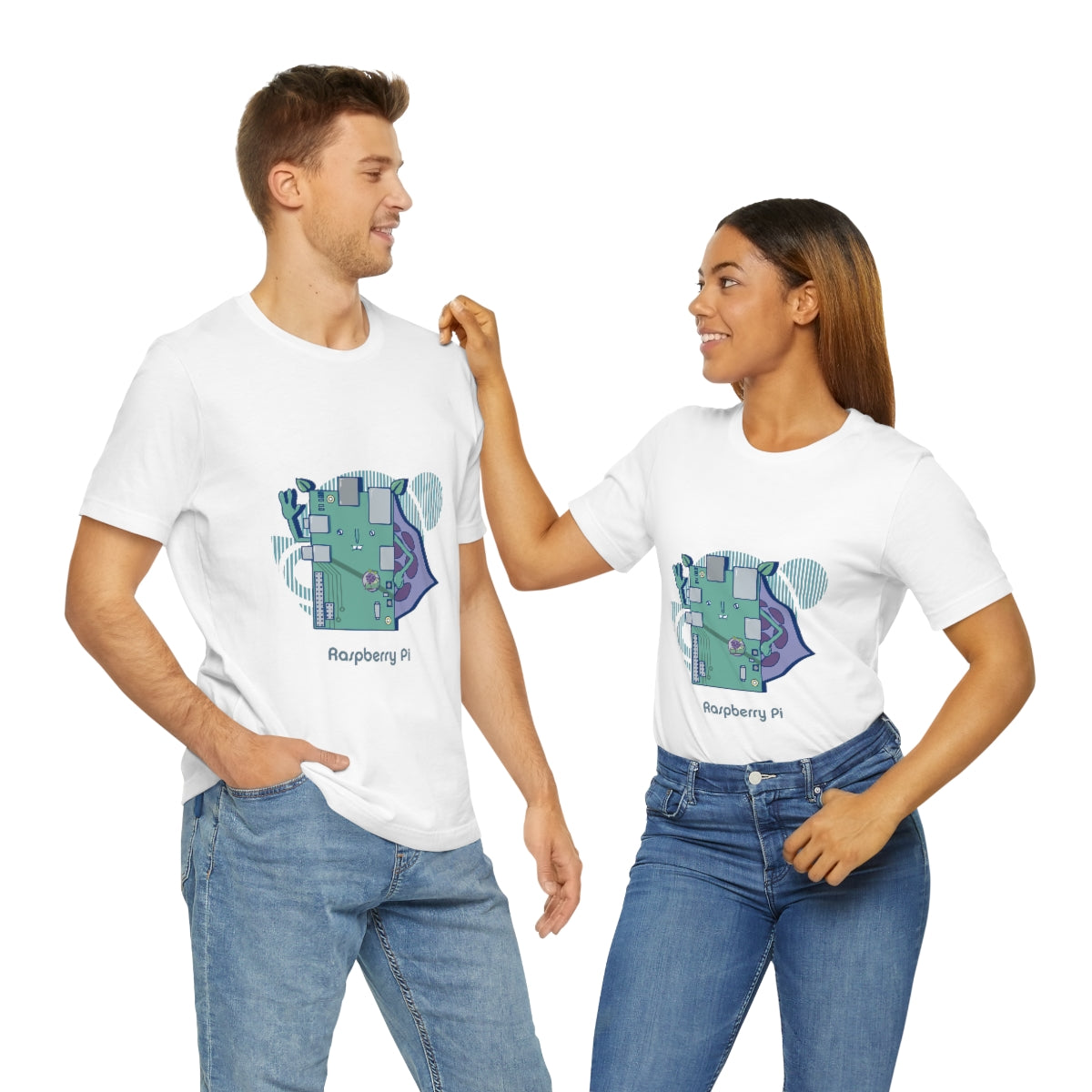 Raspberry pi - Funny Tech - Unisex Short Sleeve Tee