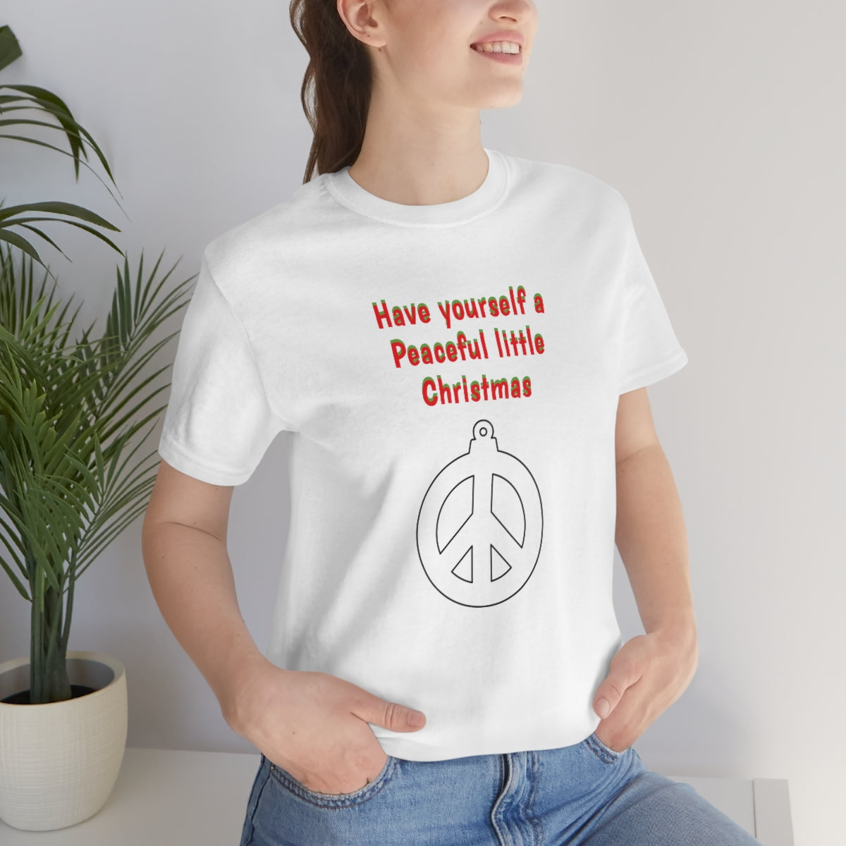 Have yourself a peaceful little Christmas - Unisex Jersey Short Sleeve Tee