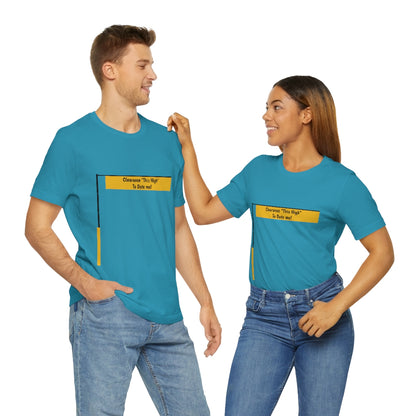 Funny - Clearance Must be "This High" to Date me - Unisex Short Sleeve Tee