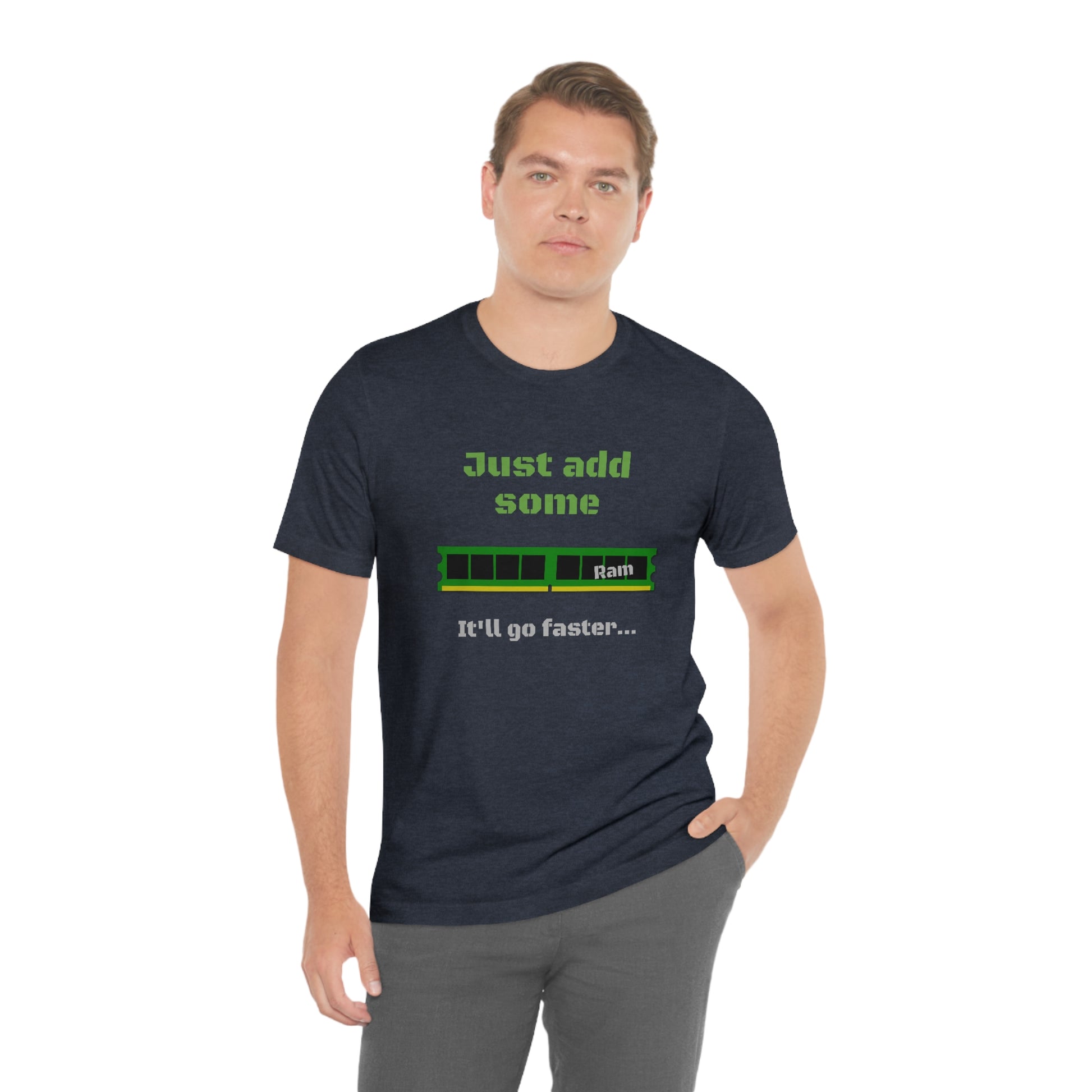 Just add some Ram - Funny Tech - Unisex Short Sleeve Tee - CrazyTomTShirts