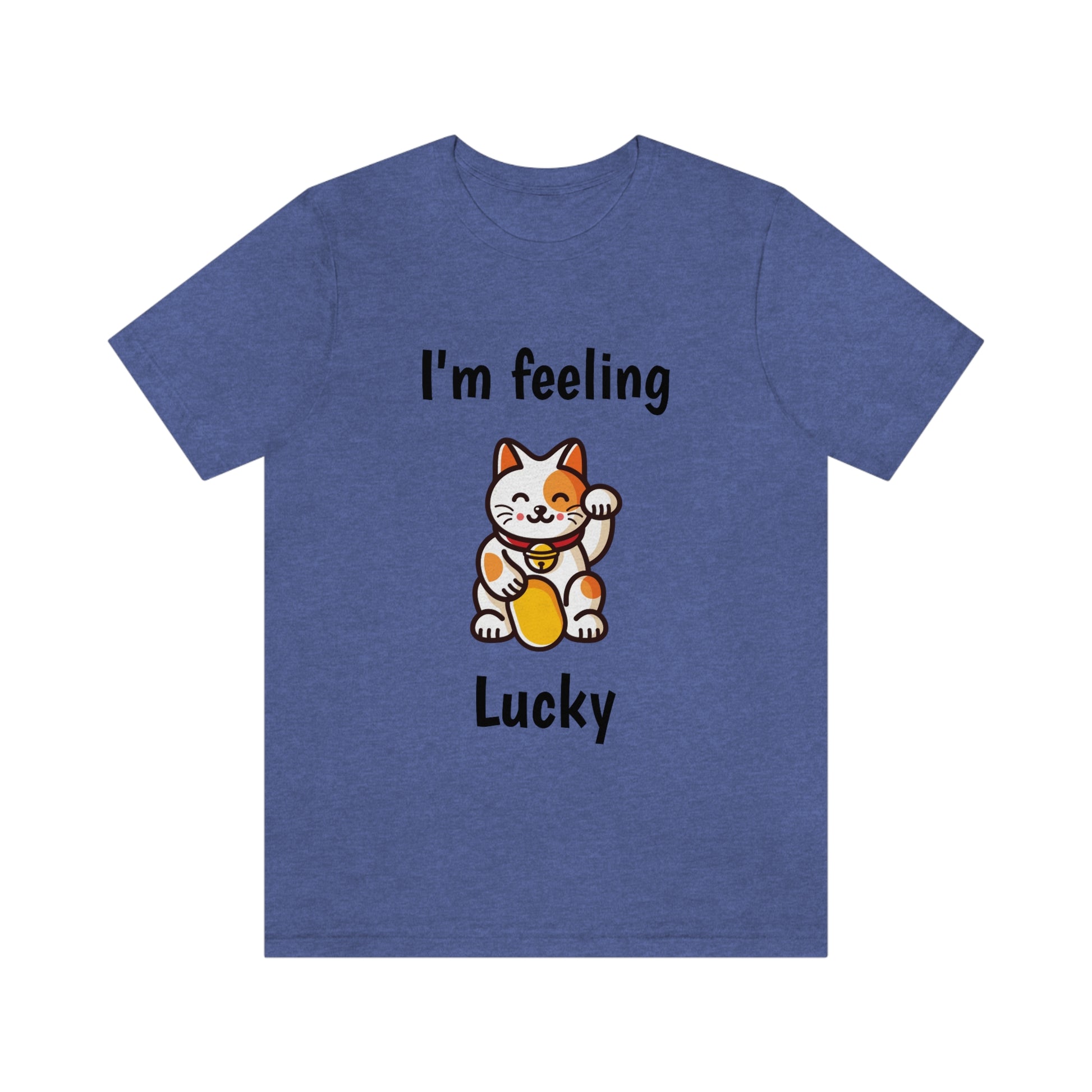 I'm feeling lucky - Fun cat designed - Unisex Short Sleeve Tee.