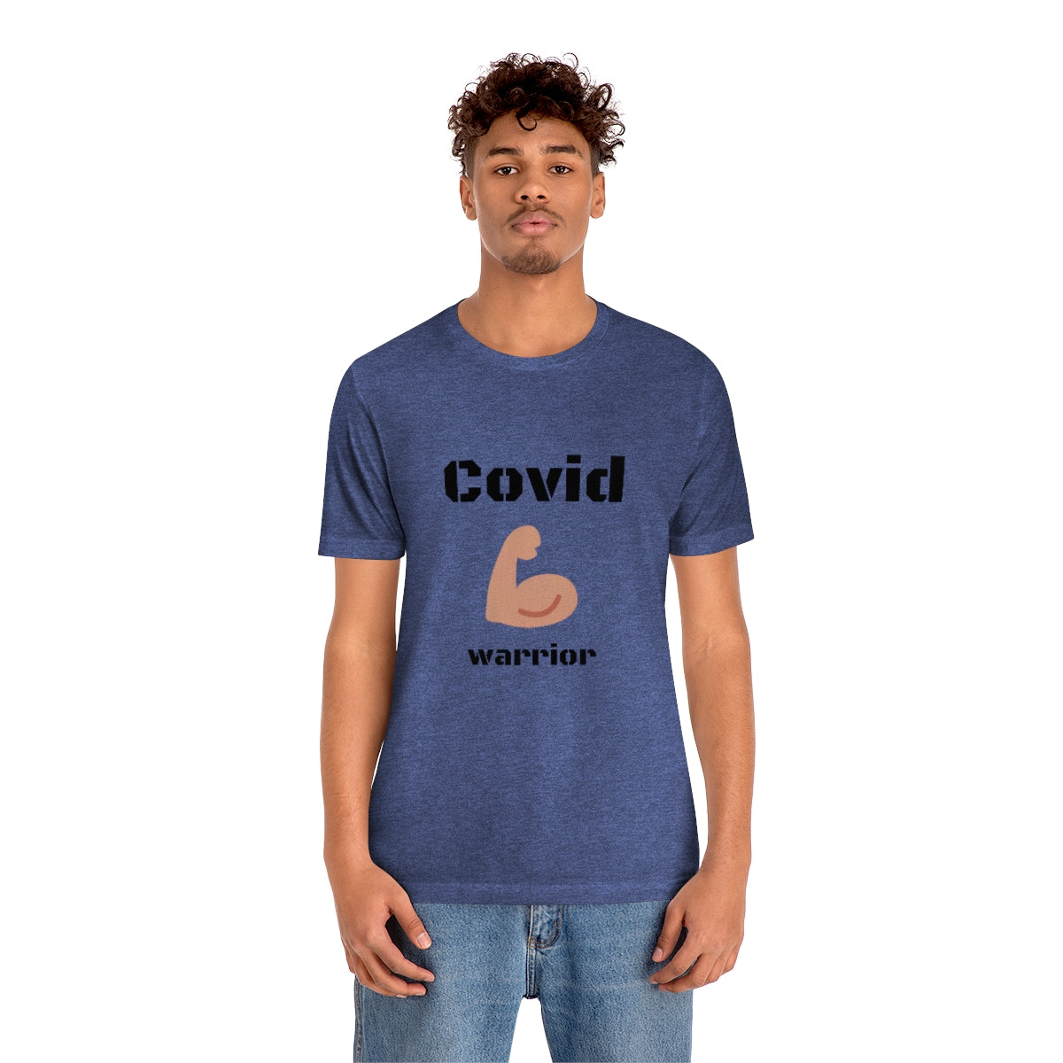 Covid Warrior - Designed - Unisex Short Sleeve Tee - CrazyTomTShirts