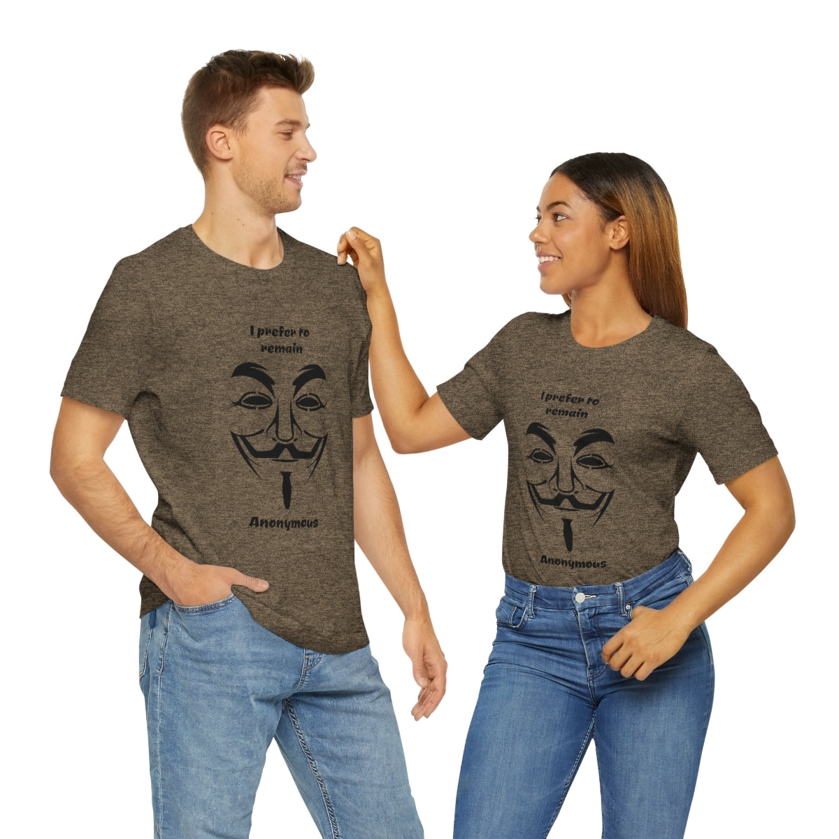 I prefer to remain Anonymous - Funny Unisex Short Sleeve Tee