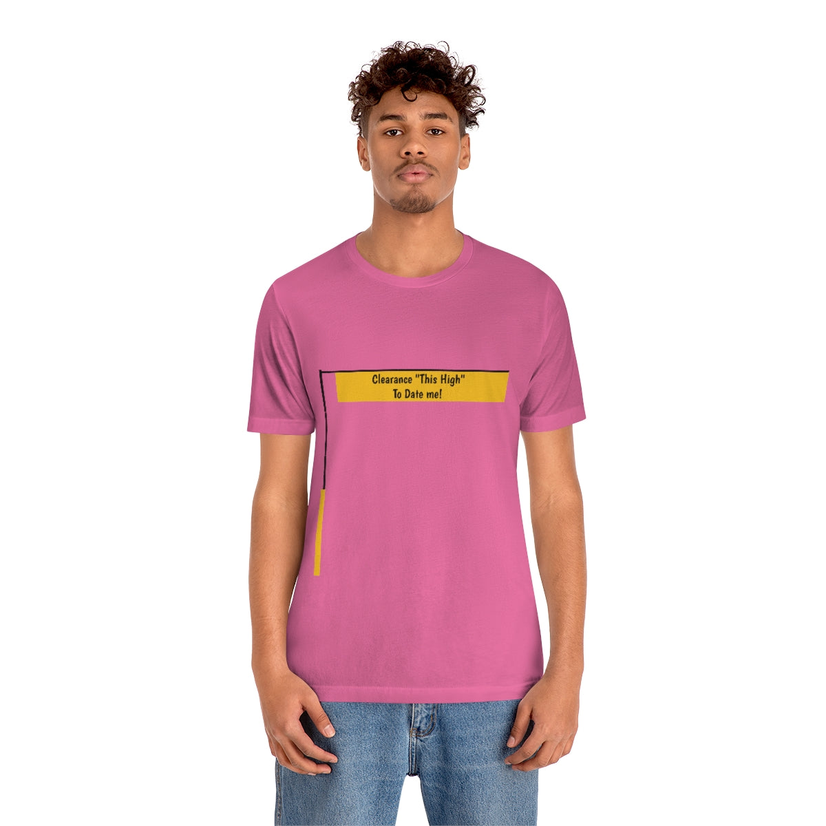 Funny - Clearance Must be "This High" to Date me - Unisex Short Sleeve Tee