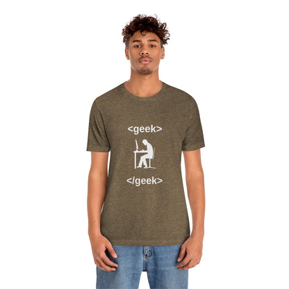 Geek code - Funny Tech - Unisex Short Sleeve Tee