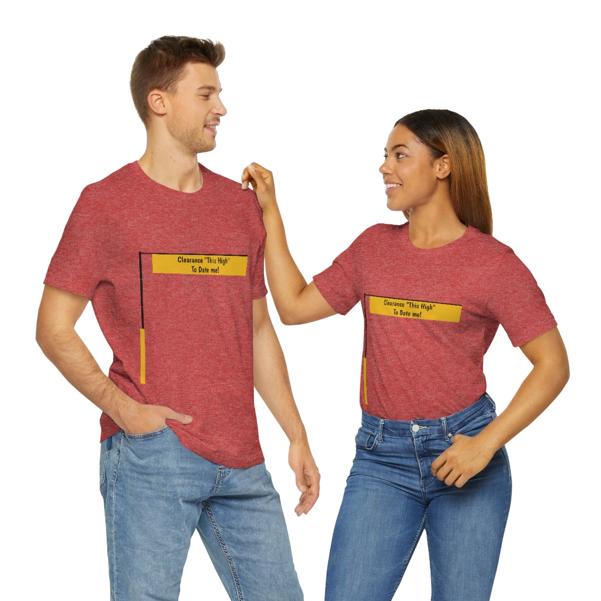 Funny - Clearance Must be "This High" to Date me - Unisex Short Sleeve Tee