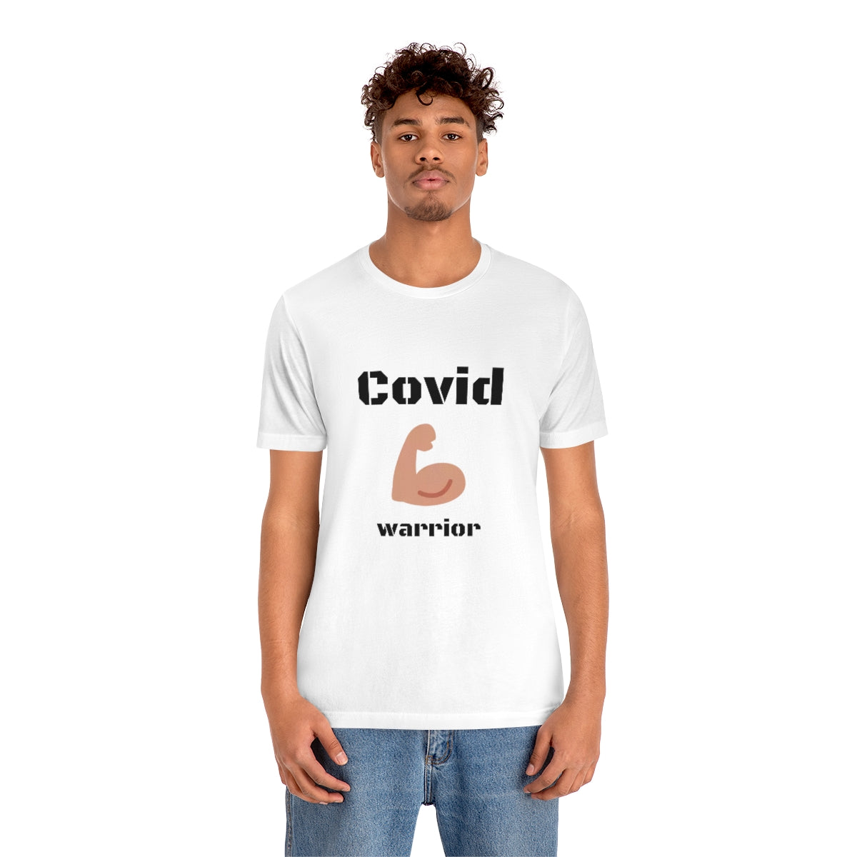 Covid Warrior - Designed - Unisex Short Sleeve Tee - CrazyTomTShirts