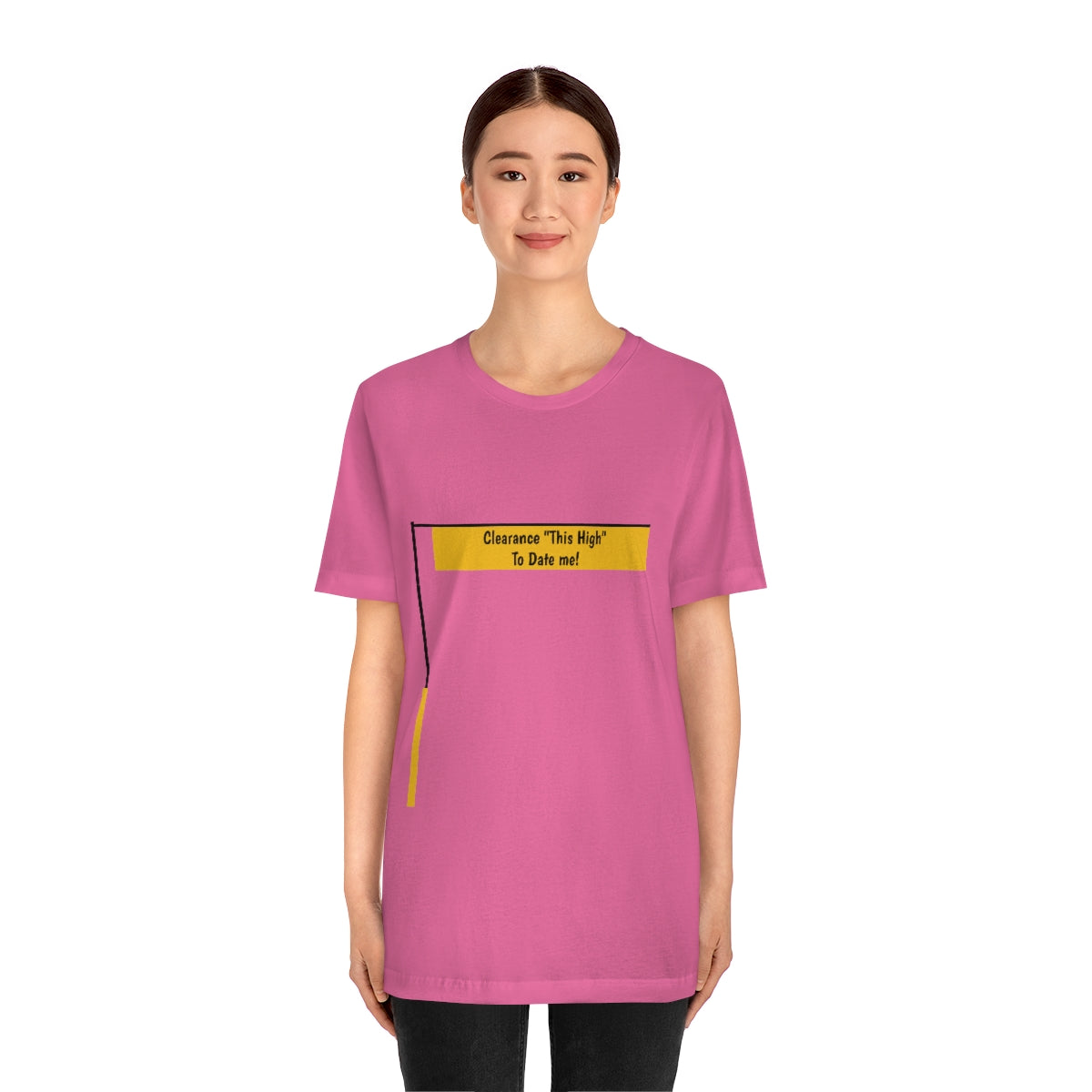 Funny - Clearance Must be "This High" to Date me - Unisex Short Sleeve Tee