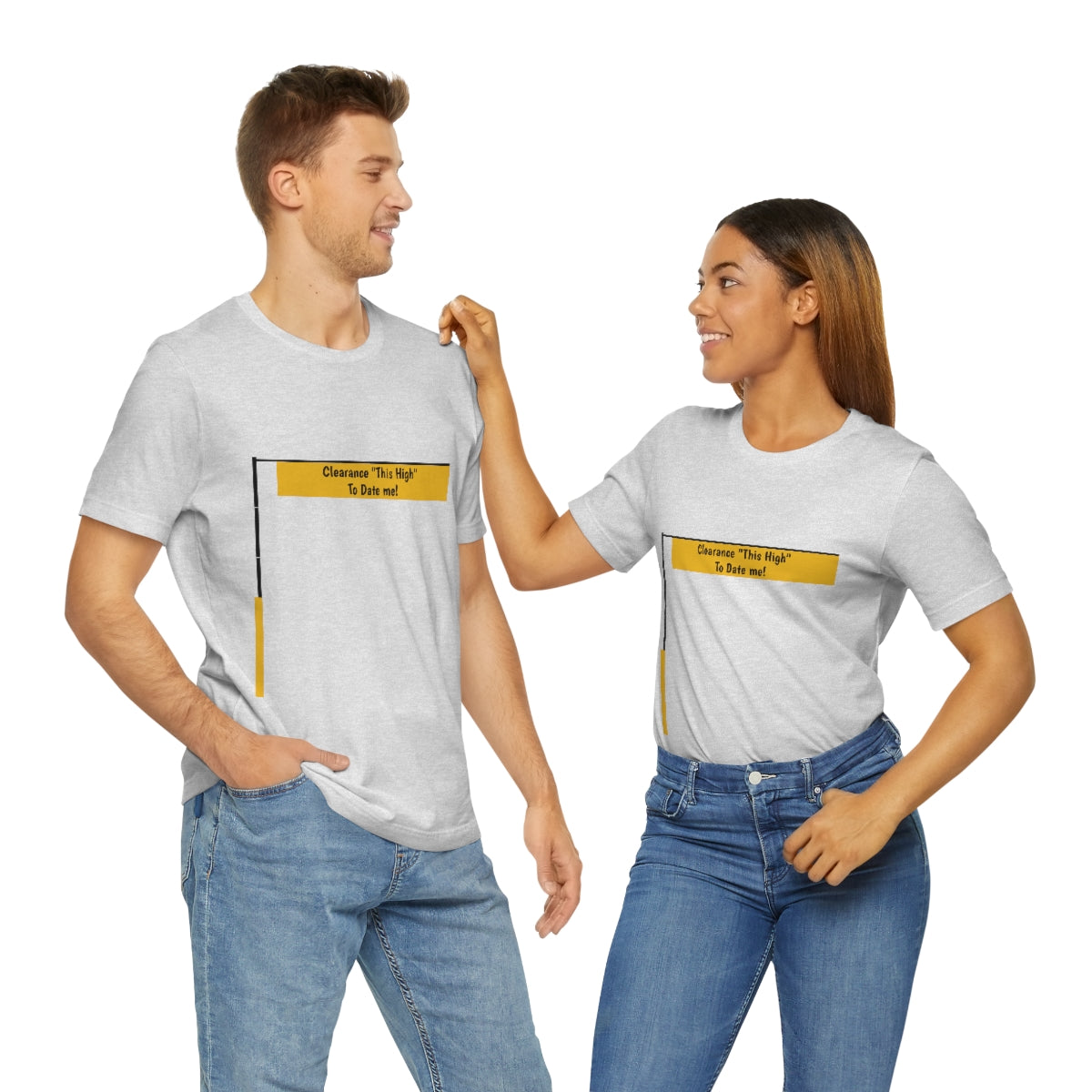 Funny - Clearance Must be "This High" to Date me - Unisex Short Sleeve Tee