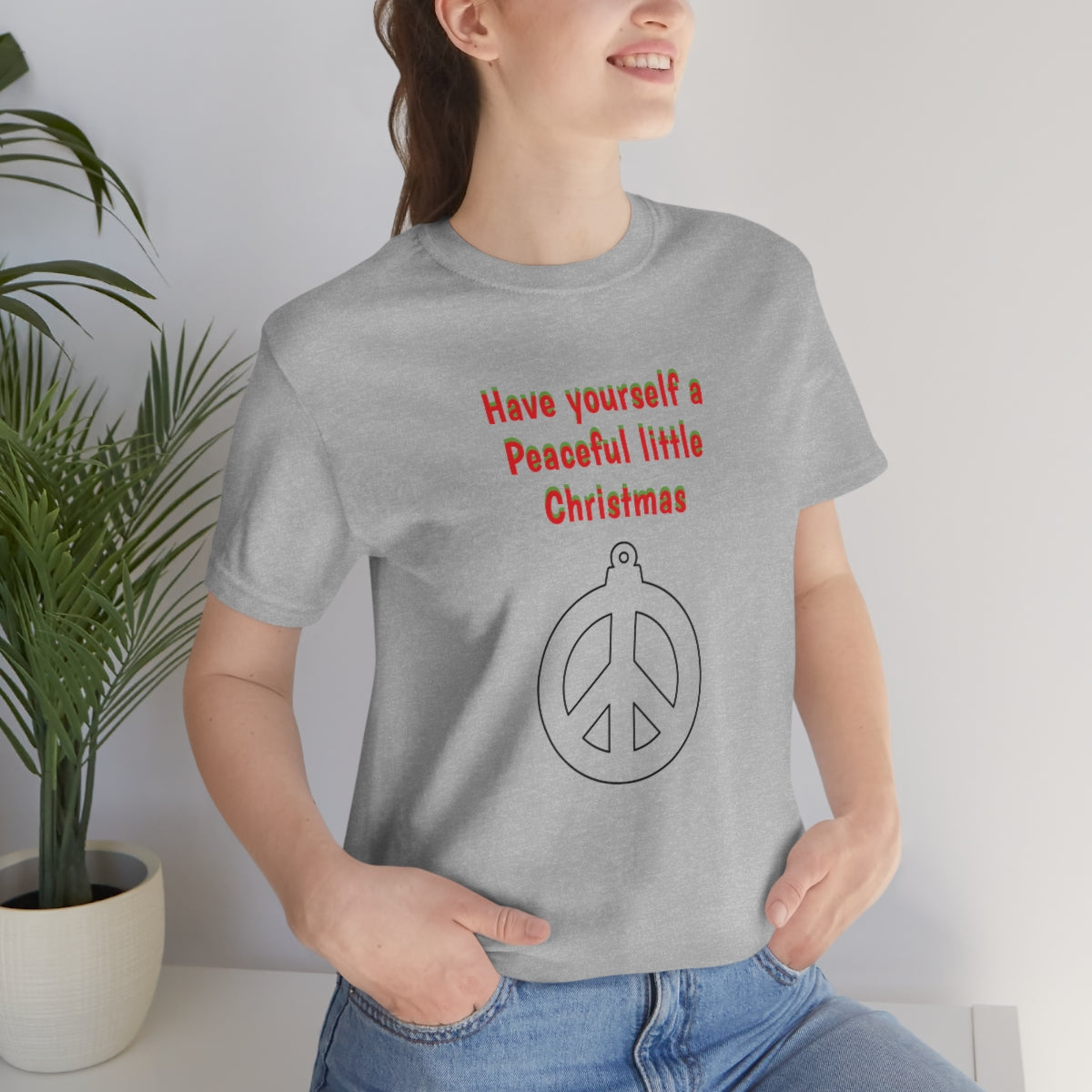 Have yourself a peaceful little Christmas - Unisex Jersey Short Sleeve Tee