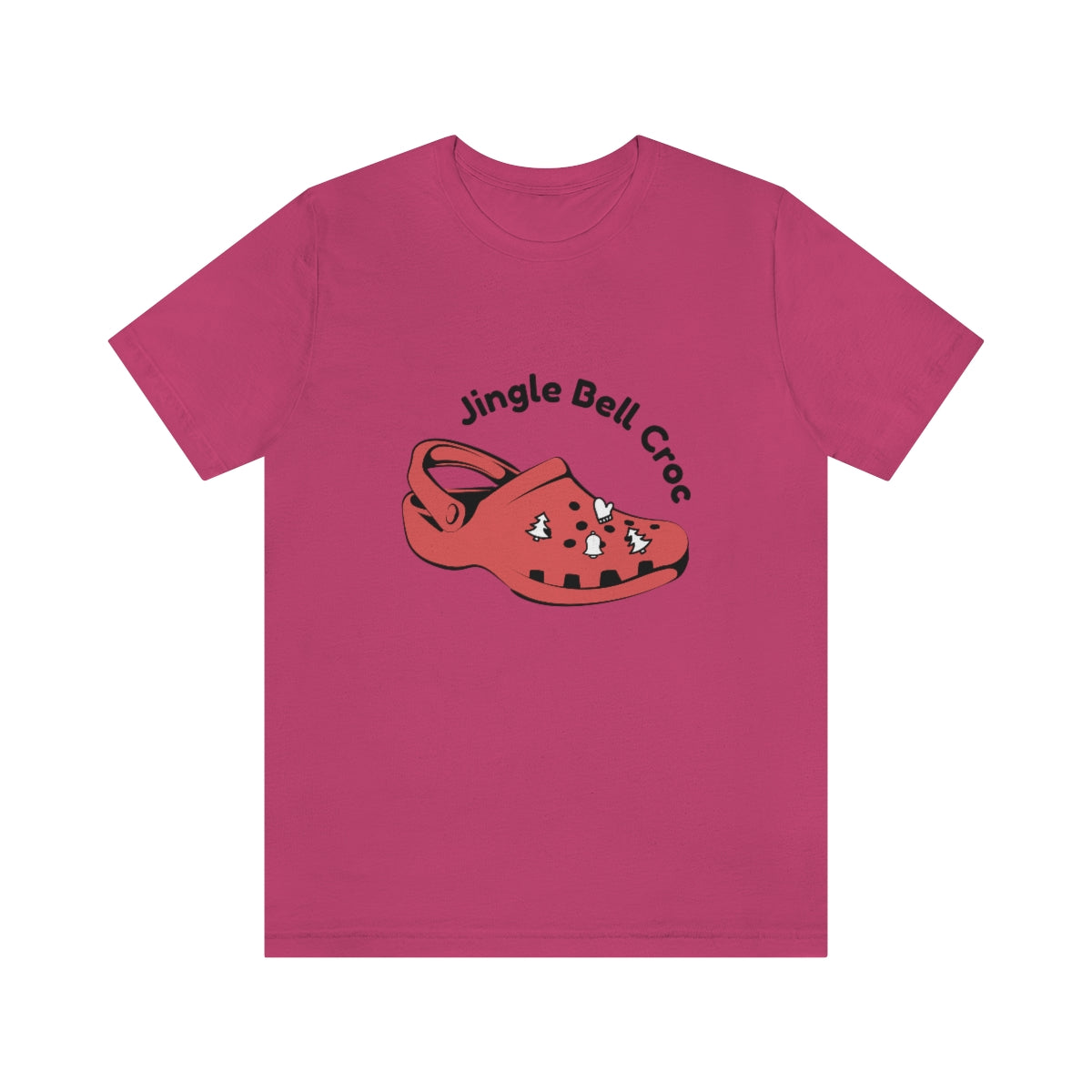 Jingle bell croc - Funny Christmas - Unisex Short Sleeve Tee - CrazyTomTShirts