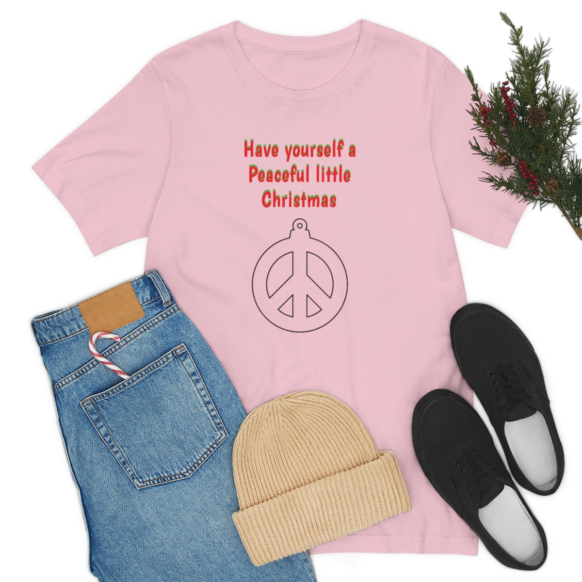 Have yourself a peaceful little Christmas - Unisex Jersey Short Sleeve Tee