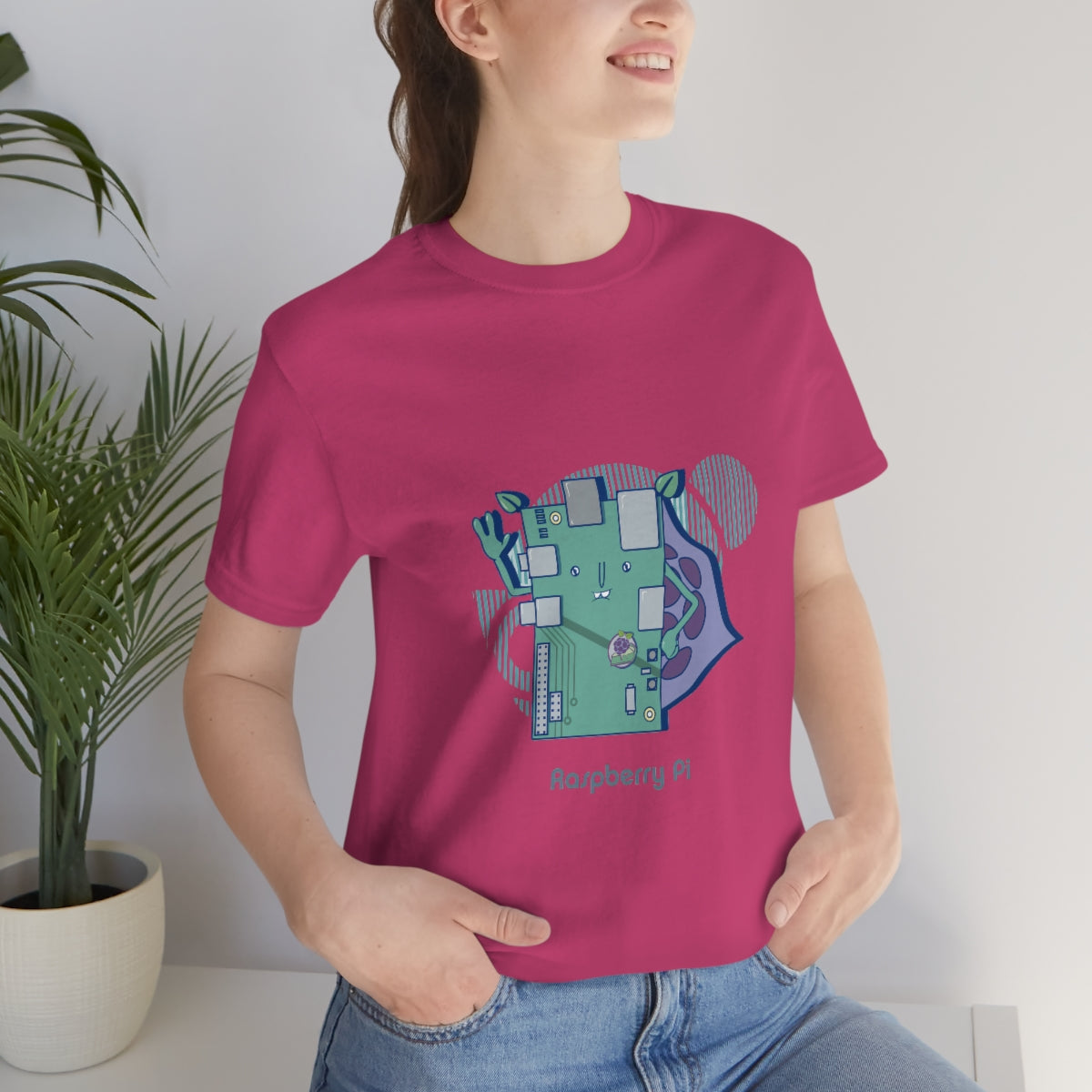 Raspberry pi - Funny Tech - Unisex Short Sleeve Tee