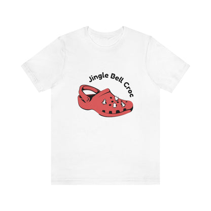 Jingle bell croc - Funny Christmas - Unisex Short Sleeve Tee - CrazyTomTShirts