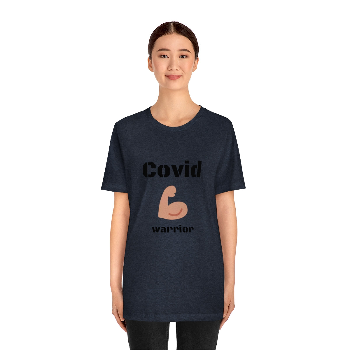 Covid Warrior - Designed - Unisex Short Sleeve Tee - CrazyTomTShirts