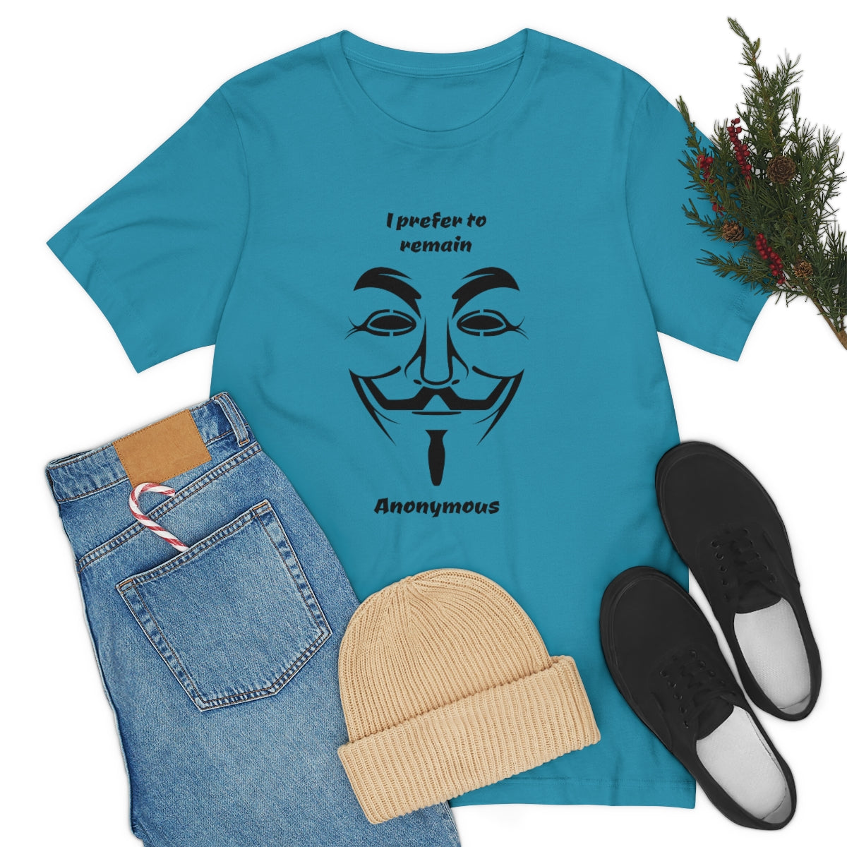 I prefer to remain Anonymous - Funny Unisex Short Sleeve Tee