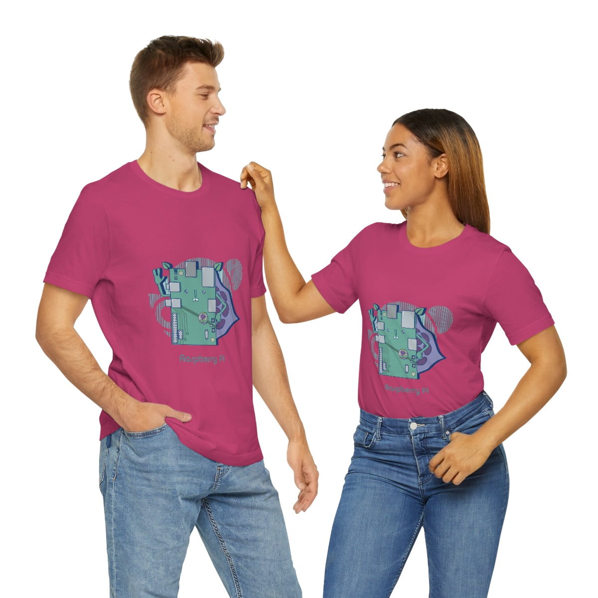 Raspberry pi - Funny Tech - Unisex Short Sleeve Tee