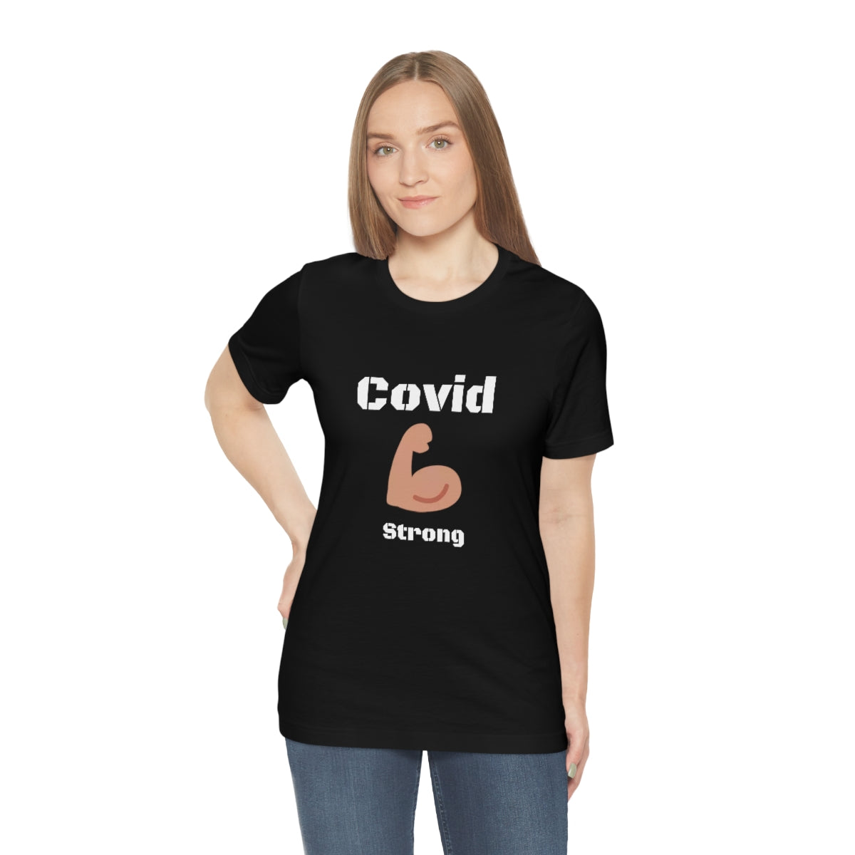 Covid Strong - Designed - Unisex Short Sleeve Tee.