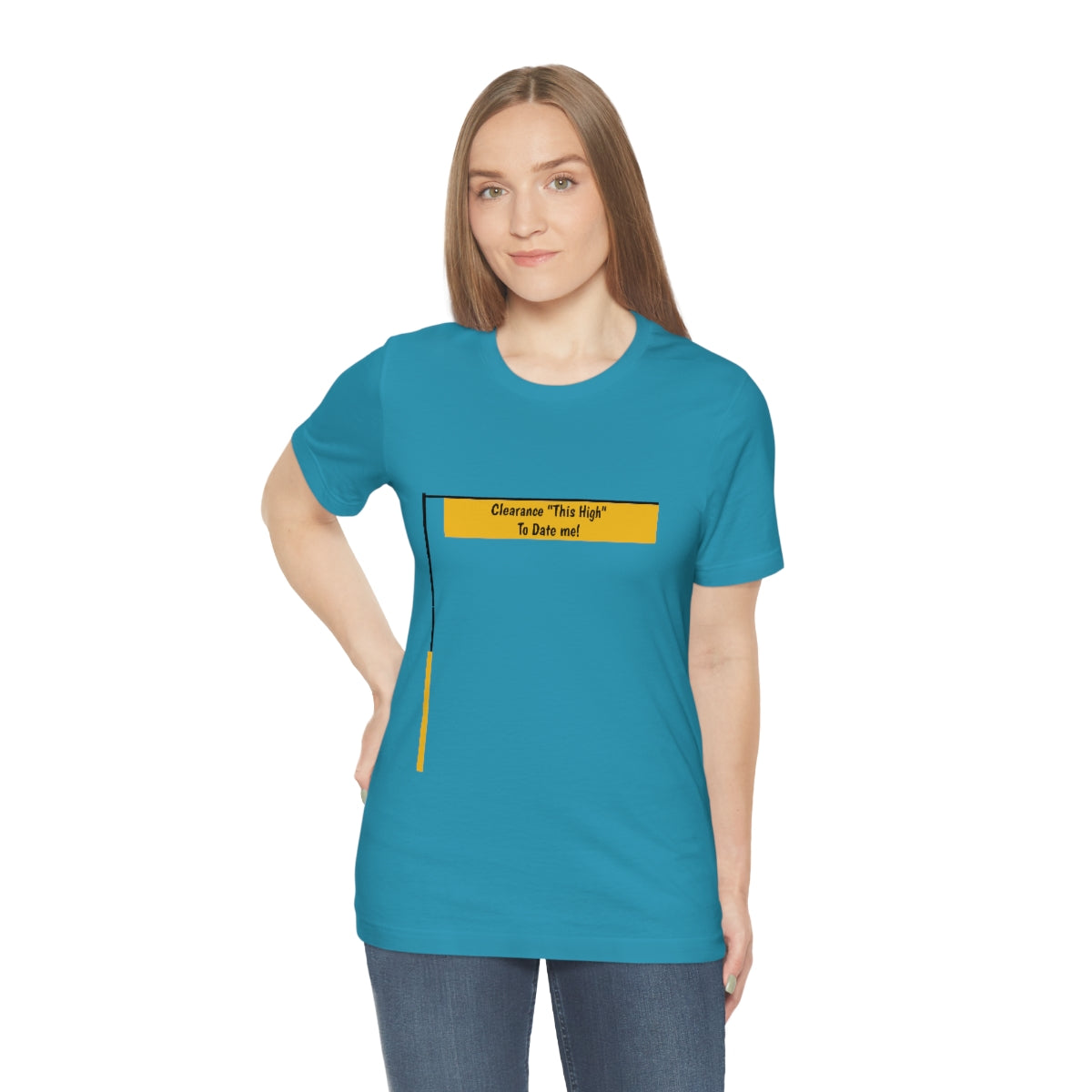 Funny - Clearance Must be "This High" to Date me - Unisex Short Sleeve Tee