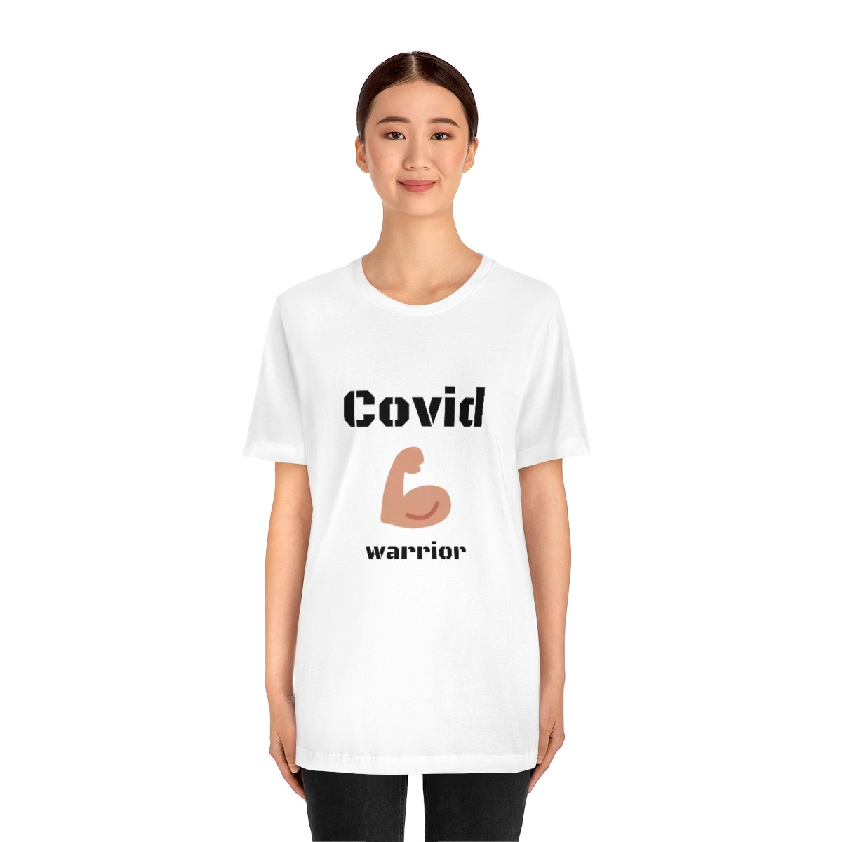 Covid Warrior - Designed - Unisex Short Sleeve Tee - CrazyTomTShirts