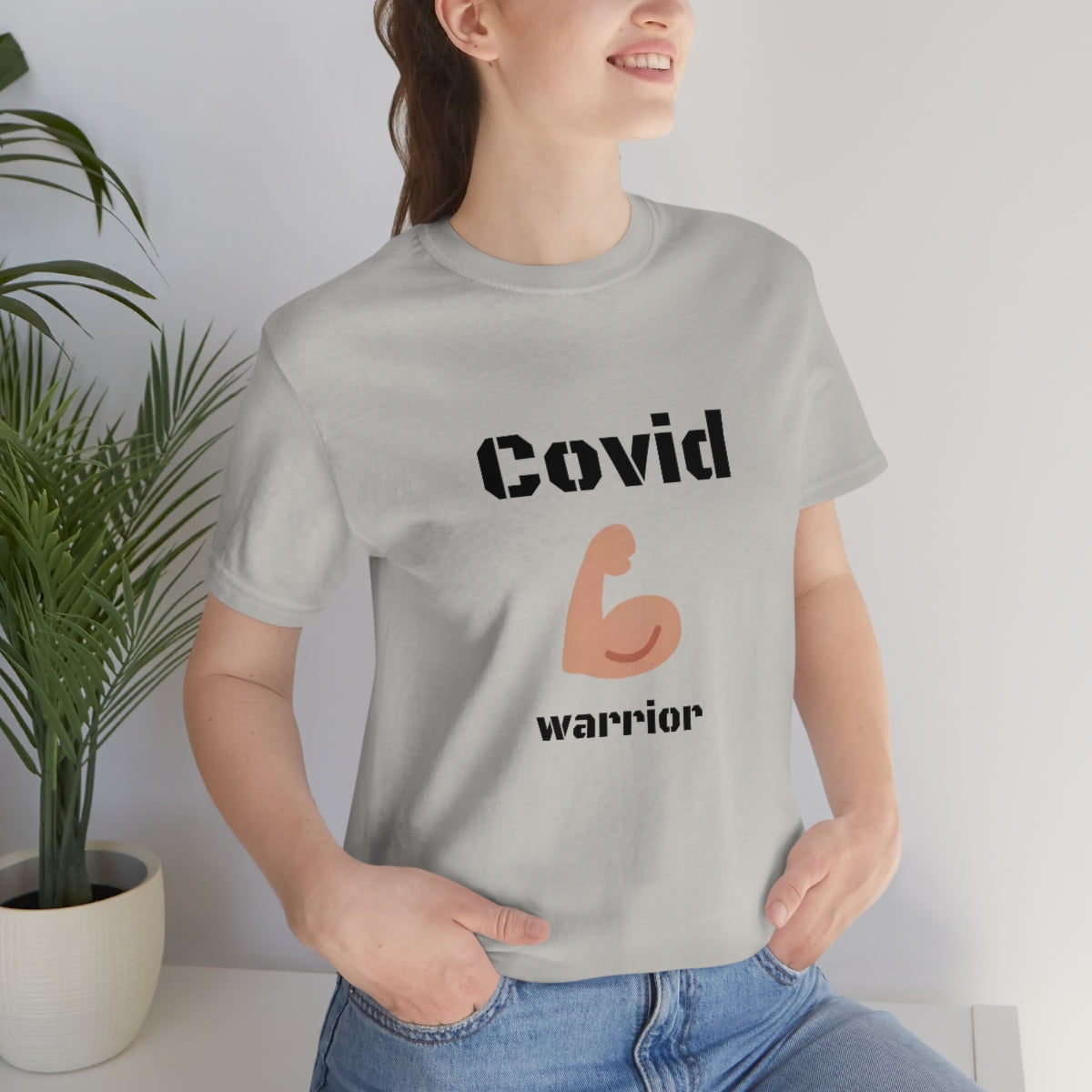 Covid Warrior - Designed - Unisex Short Sleeve Tee - CrazyTomTShirts