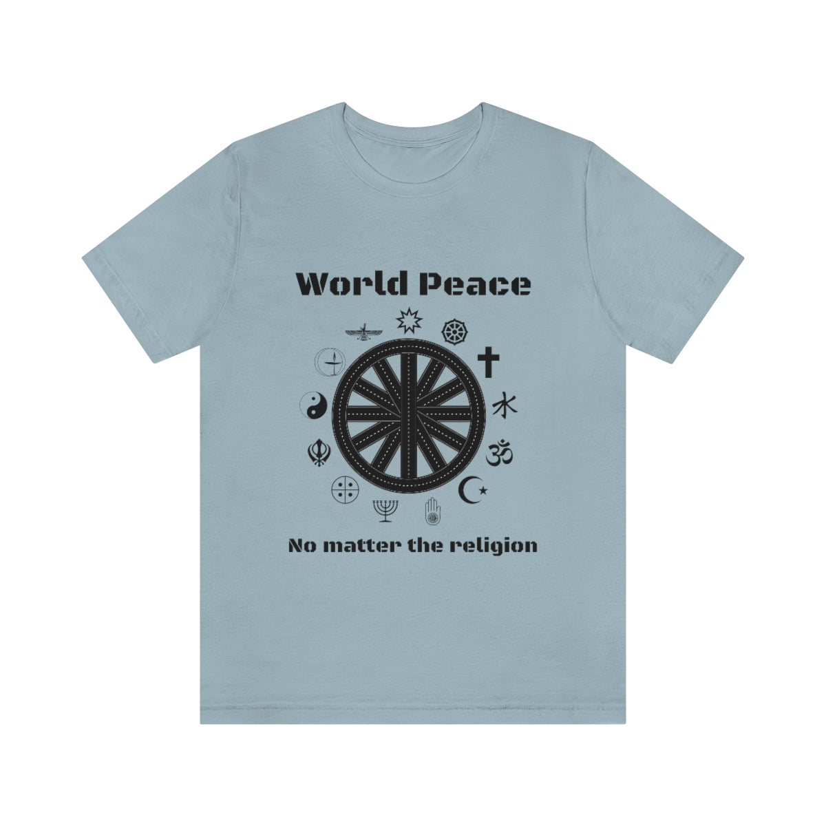 World peace no matter the religion - Unisex Short Sleeve Tee