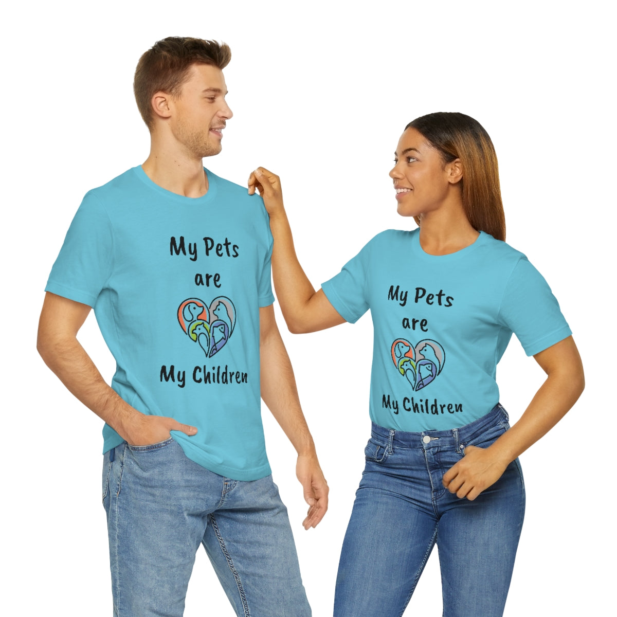 My pets are my children - Funny - Unisex Short Sleeve Tee