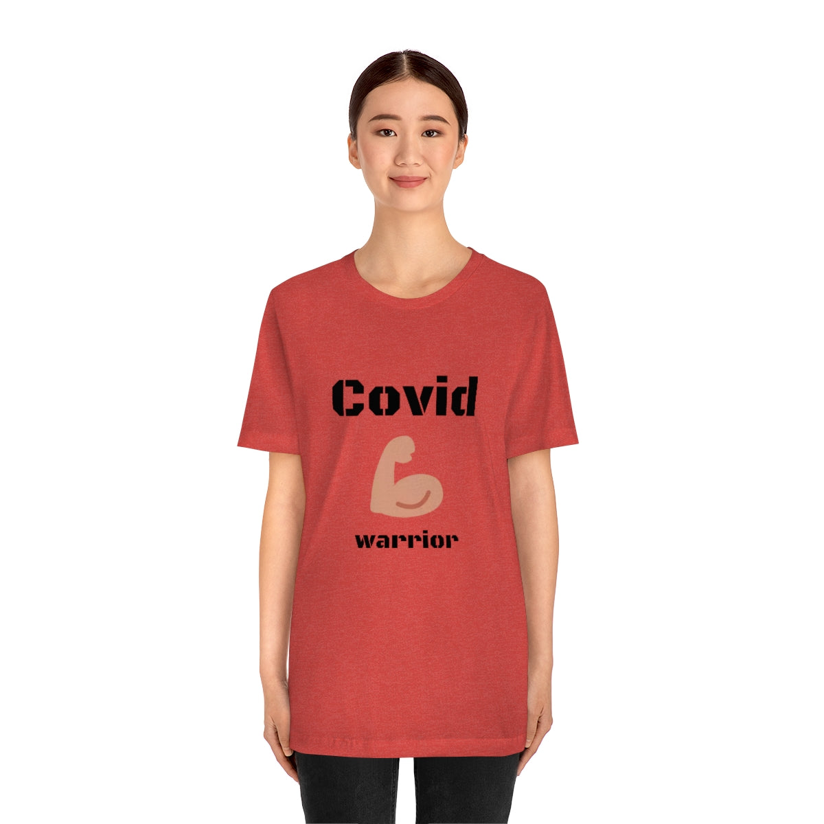 Covid Warrior - Designed - Unisex Short Sleeve Tee - CrazyTomTShirts