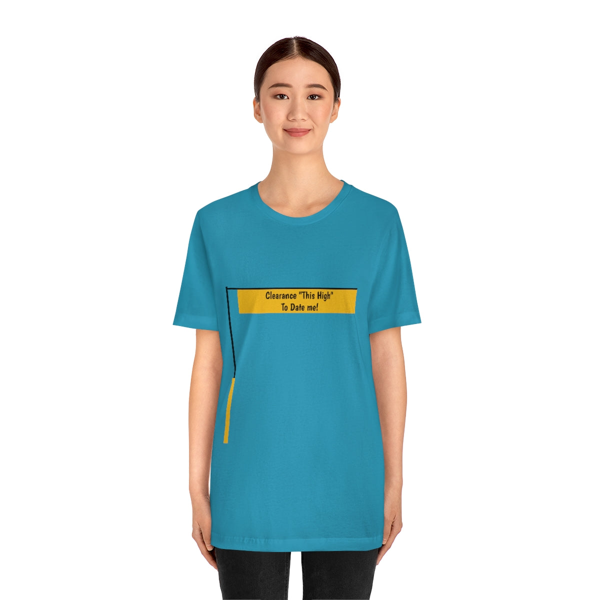 Funny - Clearance Must be "This High" to Date me - Unisex Short Sleeve Tee