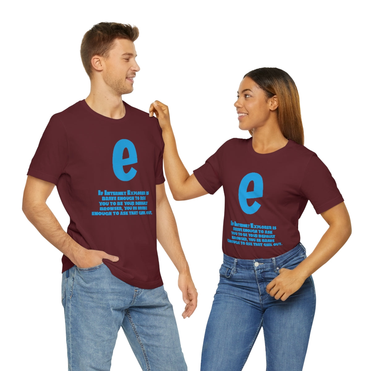 Funny and Inspirational "Internet Explorer" - Unisex Short Sleeve Tee