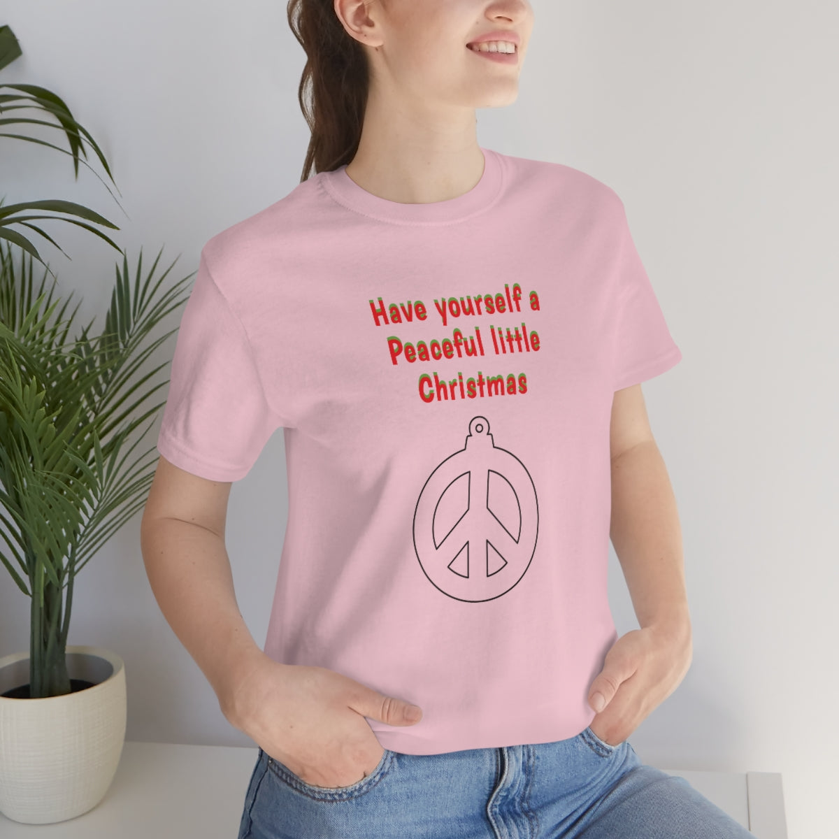 Have yourself a peaceful little Christmas - Unisex Jersey Short Sleeve Tee