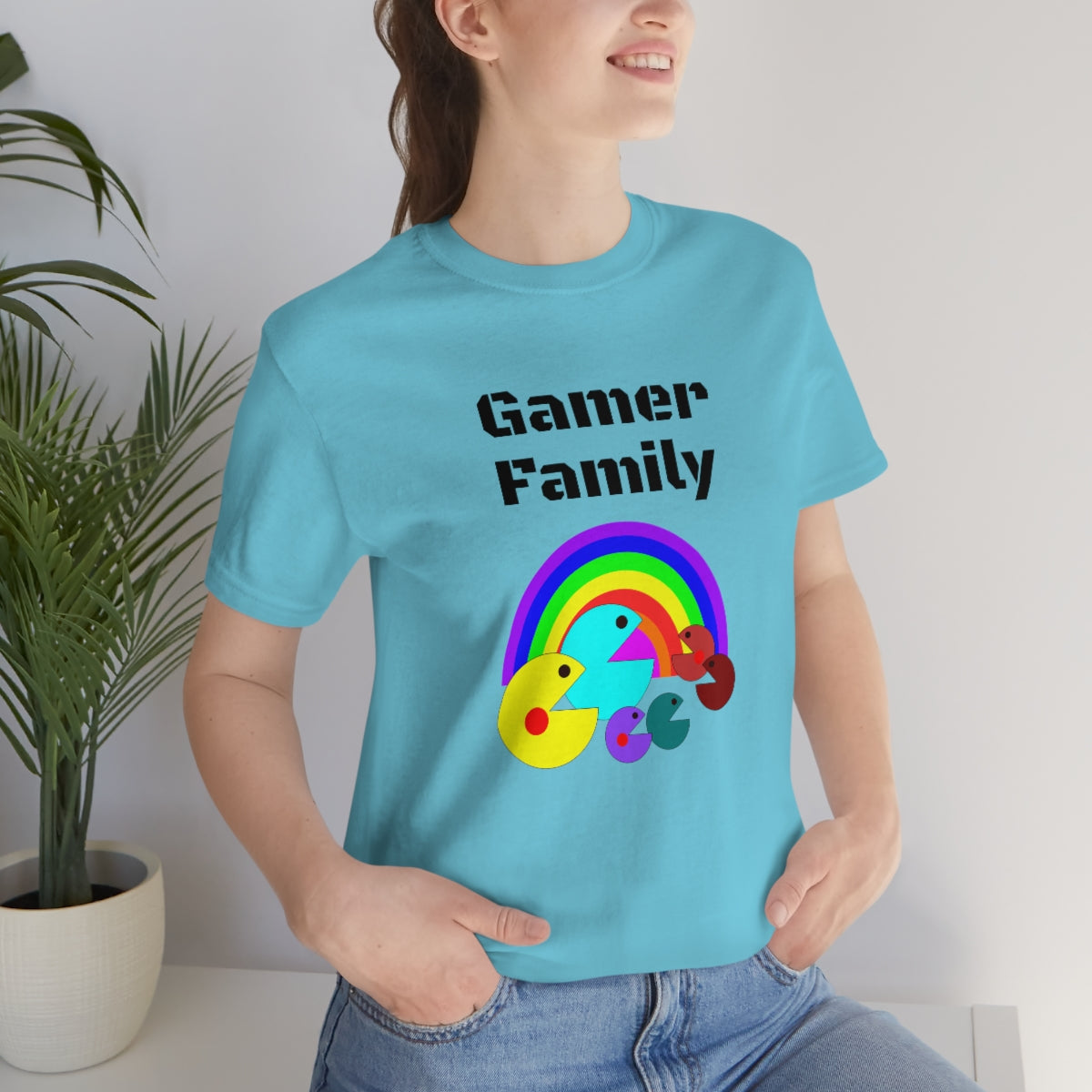 Gamer family - Funny Unisex Short Sleeve Tee.