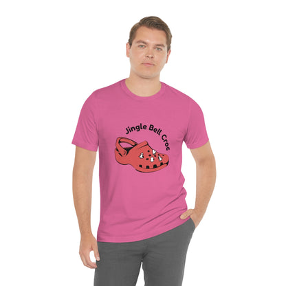 Jingle bell croc - Funny Christmas - Unisex Short Sleeve Tee - CrazyTomTShirts